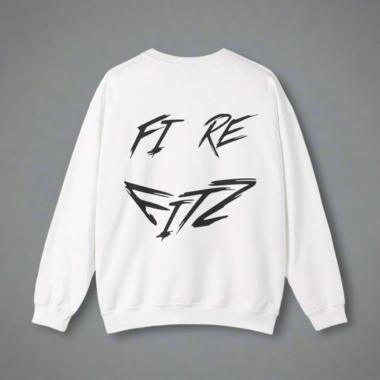 Fire Fitz - Crewneck Sweatshirt - White